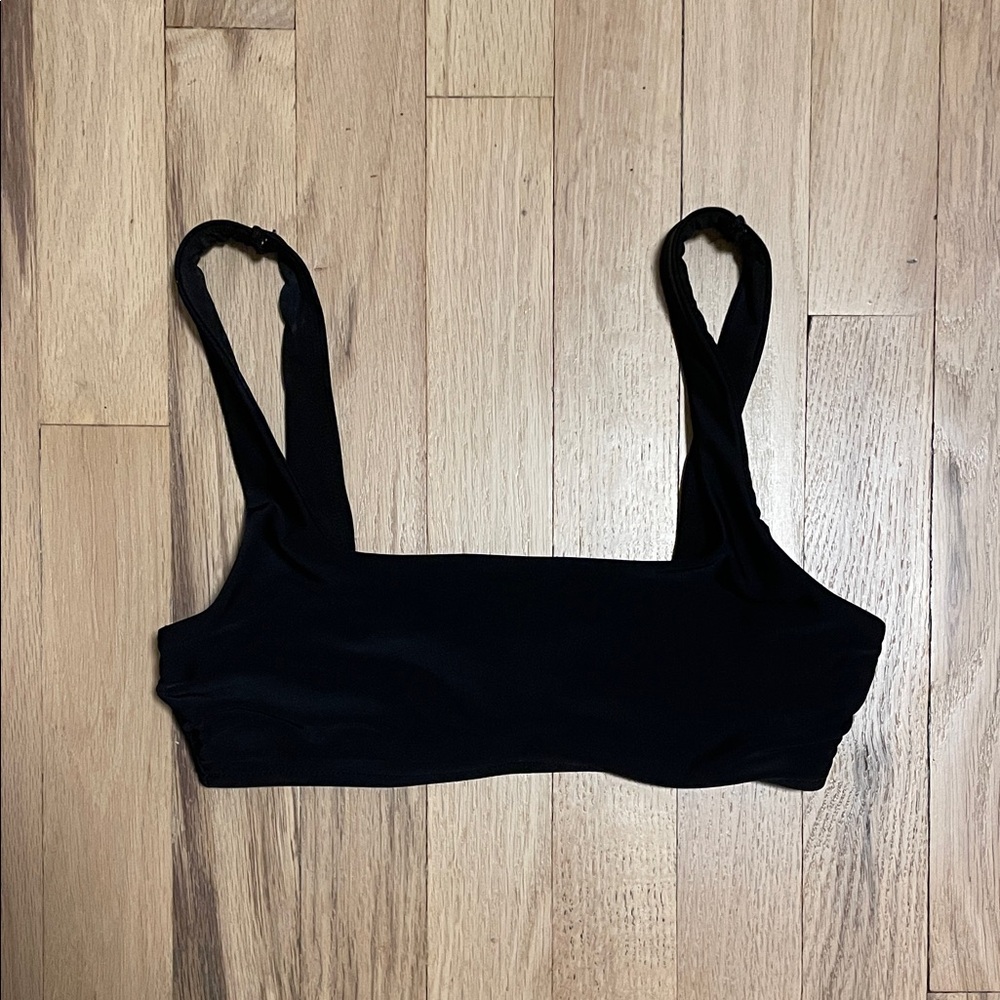LAST CHANCE NWOT Aerie Classic Black Swim Top